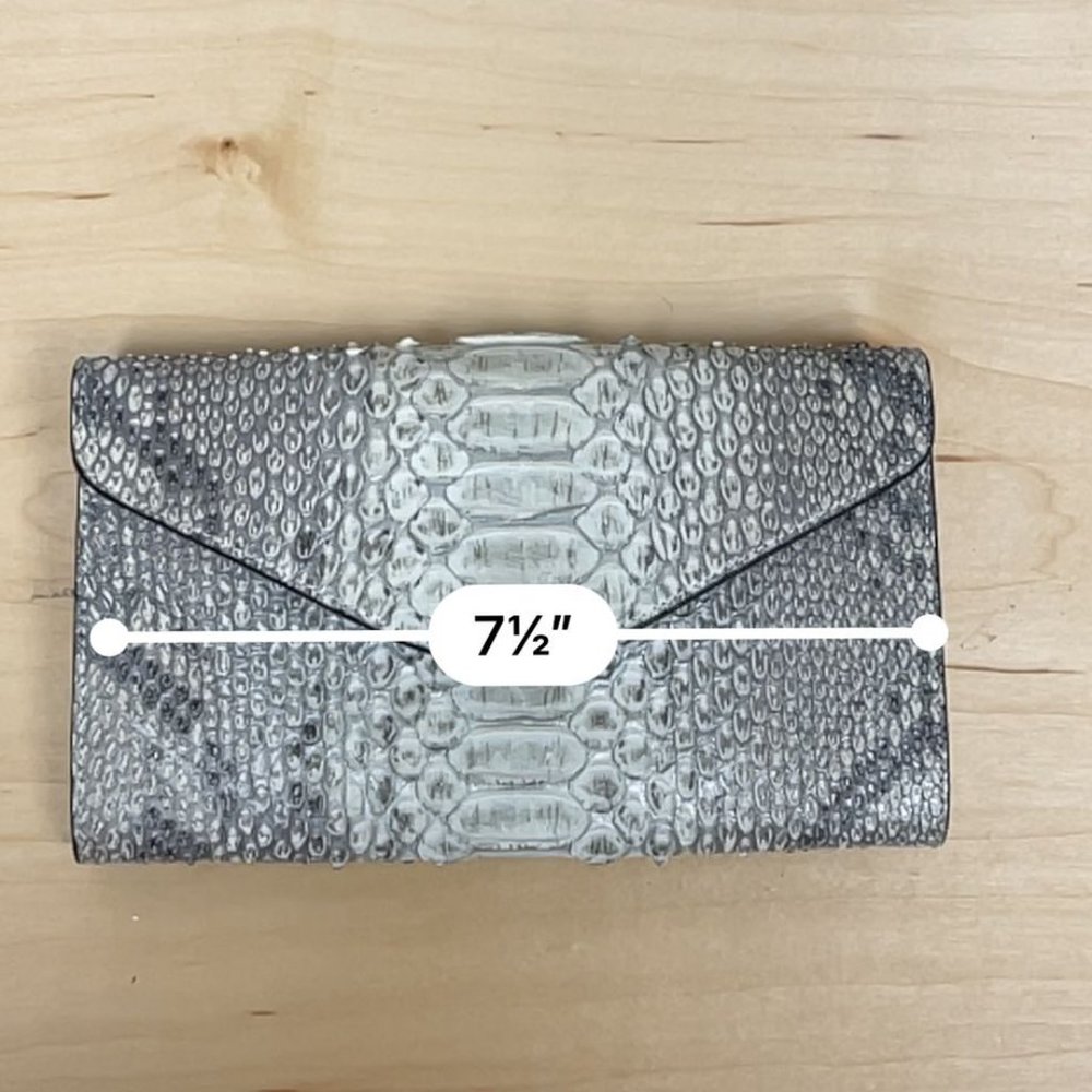 Python Snakeskin Clutch - image 2